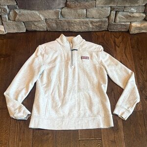 Vineyard Vines Gray Quarter-Zip Pullover